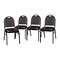 Flash Furniture Black Vinyl Stack Chair with Black Metal Frame, 4PK 4-NG-ZG10006-BK-BK-GG - alternate 4